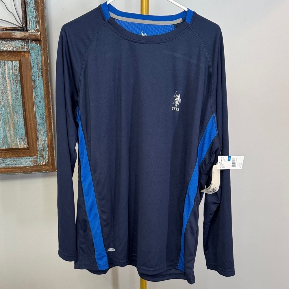 U.S. Polo Assn. Black Long Sleeve Shirt NWT XL